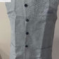 grey side style nehru jacket for men