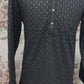 KPD5056 Black Kurta Pyjama For Men