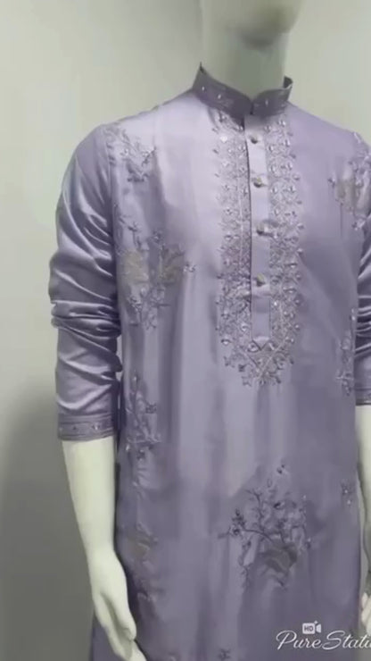 soft_lavender_thread_sequin_work_kurta_pyjama