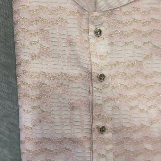 baby pink kurta pyjama for men