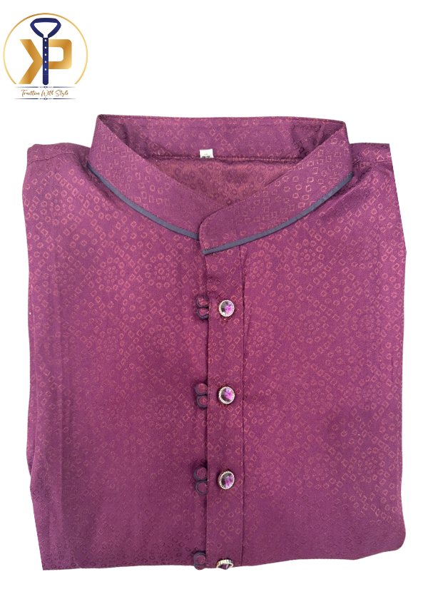 KPD5001 Purple Plus Size Kurta Pyjama