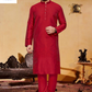 red kurta pyjama for men