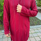 KPD5024 Red Chikankari Kurta Pyjama Set