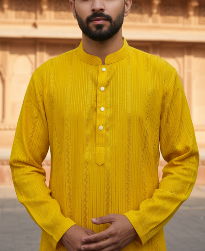 yellow kurta